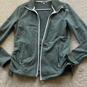 Talbots Olive leisure zip up Jacket. Excellent condition. Worn once